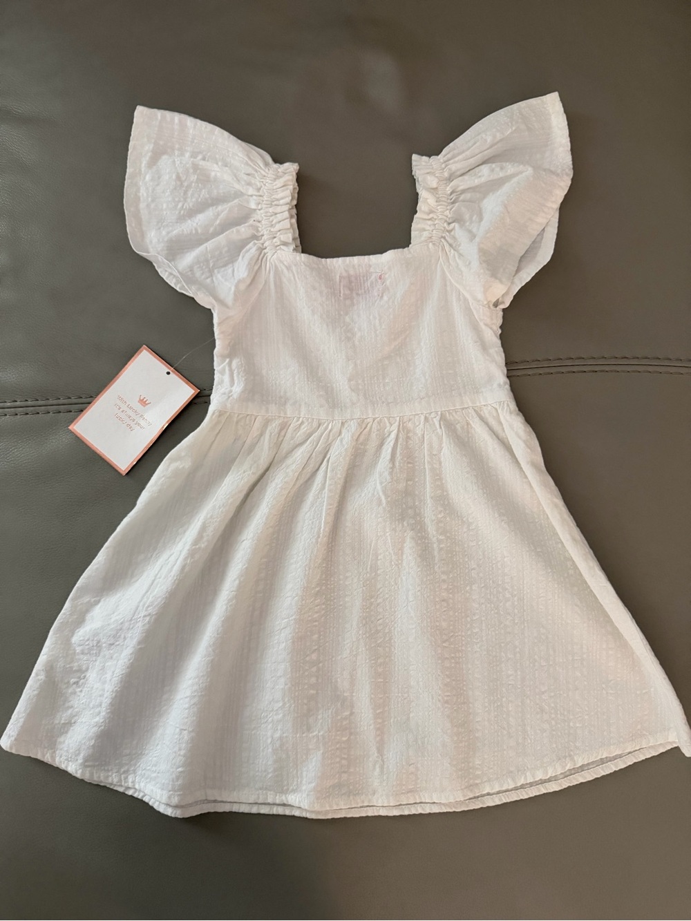 Lucky Penny White Girls Cotton Dress size 3T